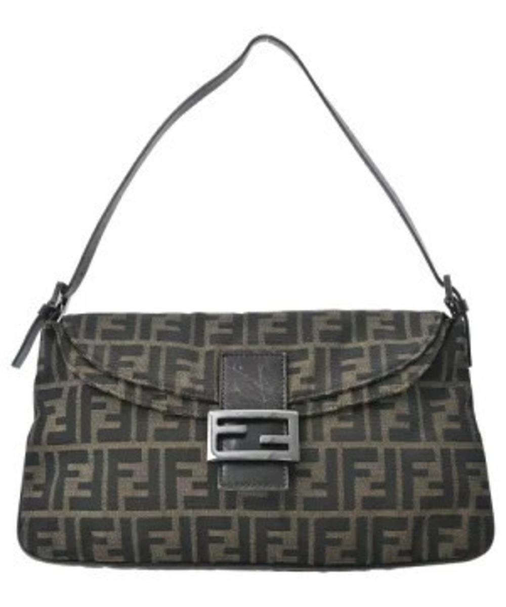 Fendi Zucca FF Canvas Chef Shoulder Bag tobacco brown